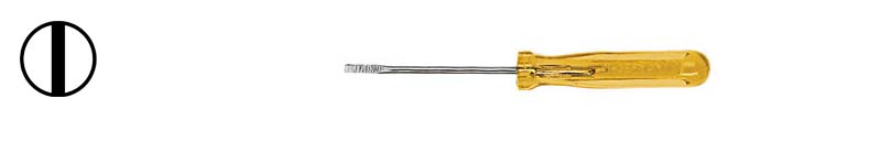 WIHA 01548, Маленькая шлицевая отвертка, круглое жало, 2.0x40 мм, серия 509
